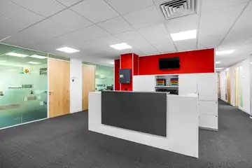 Reception area at our Peterborough office